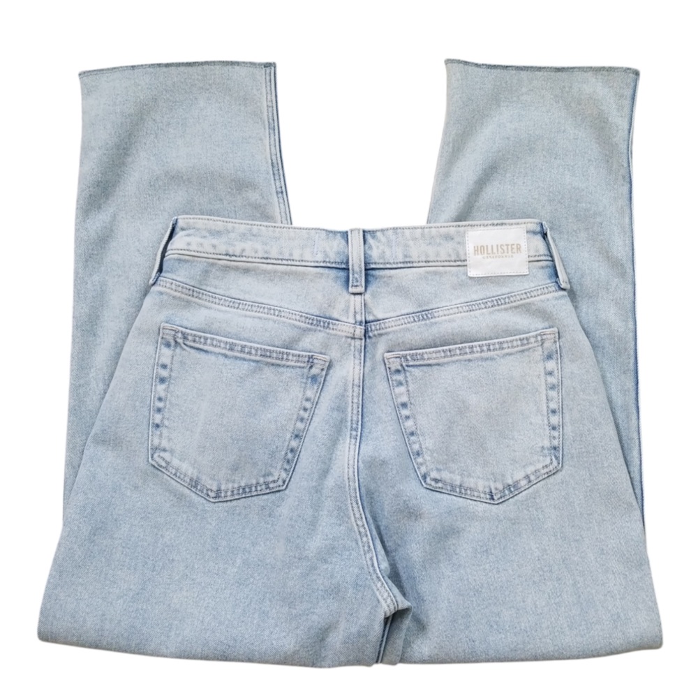 Hollister Women's Curvy Ultra High-Rise Vintage Straight Crop Jeans Size 28 NWOT